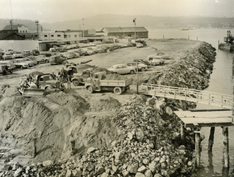 Downtown Getting Filled, 1957